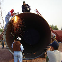 Máquina tronzadora y chaflanadora motorizada...