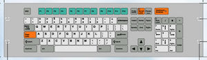 teclado empotrable / de tecla mecánica / 101 teclas / sin puntero