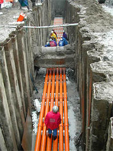 tubería rígida para cables eléctricos