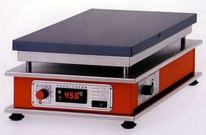 placa calefactora de laboratorio