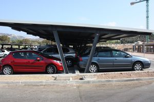 cobertura para aparcamiento solar