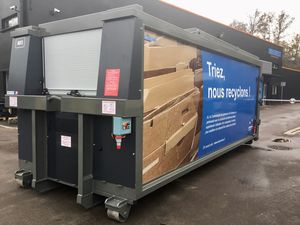 compactador de basura mezclado