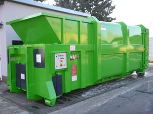 compactador de basura mezclado
