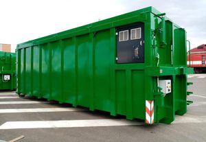 contenedor de basura de metal