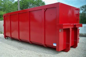 contenedor de basura de acero