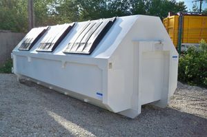 contenedor de basura de acero