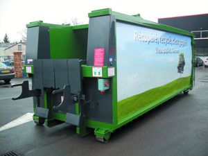 compactador de basura mezclado