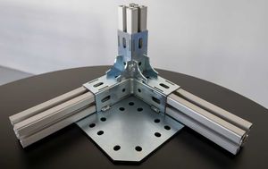 elemento de fijación de para perfiles de aluminio