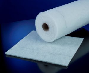 materia filtrante de fibra / de polvo / para filtros en rollo