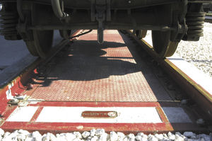 báscula puente de ferrocarril metálica