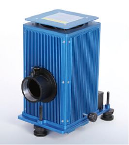 fuente luminosa con lámpara de tungsteno halógena