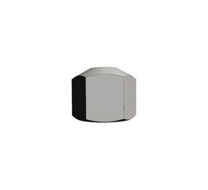tapón hexagonal / hembra / de latón niquelado / para tubos