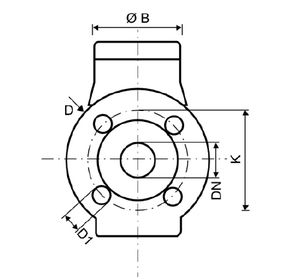 contador de agua de turbina tipo Woltman