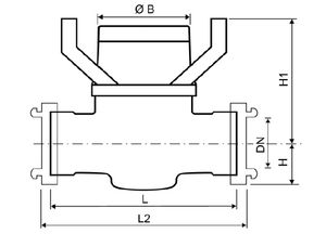 contador de agua de turbina tipo Woltman