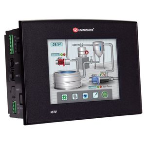 autómata programable con HMI de pantalla táctil integrada 1