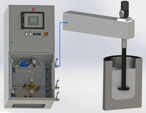 unidad de regulación de gas para sistema de rotor