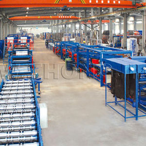 línea de producción de paneles sándwich de EPS/lana mineral