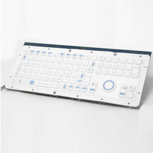teclado empotrable / de tecla mecánica / 101-104 teclas / con otro tipo de puntero