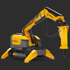 robot de demolición con mando a distancia