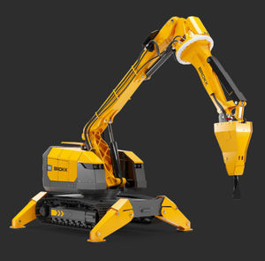 robot de demolición con mando a distancia