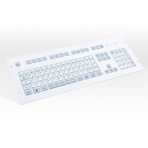 teclado en bastidor / 105 teclas / sin puntero / de carrera corta