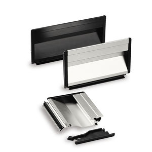 manilla funcional / de aluminio / rectangular / empotrable