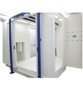 cabina de empolvado cartucho filtrante