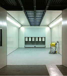 cabina de empolvado cartucho filtrante