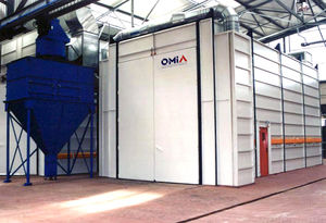 cabina de granallado de chorro libre