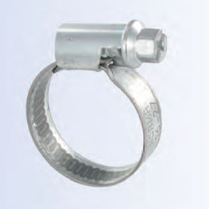 abrazadera de apriete de acero inoxidable / de tornillo / de banda plana