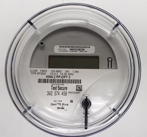 contador de energía eléctrica monofásico