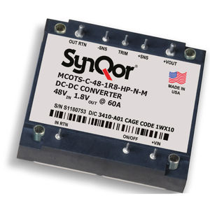 convertidor DC/DC de circuitos impresos / regulado / militar / de salida simple