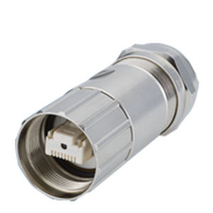 conector RF / RJ45 / recto / macho