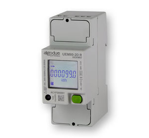 contador de energía eléctrica monofásico / en riel DIN / con comunicación integrada / certificado MID