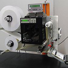 máquina de impresión-colocación de etiquetas de transferencia térmica