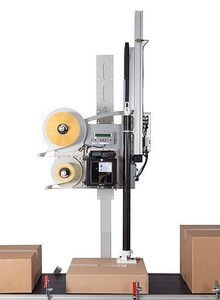 máquina de impresión-colocación de etiquetas de transferencia térmica / multicolor / para cartón / automática