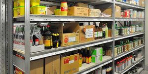 sistema de estanterías para depósito de almacenamiento