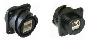 conector de datos / RJ45 / circular / hembra