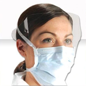 visera de protección médica