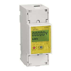 contador de energía eléctrica monofásico / en riel DIN / con pantalla LCD / certificado MID