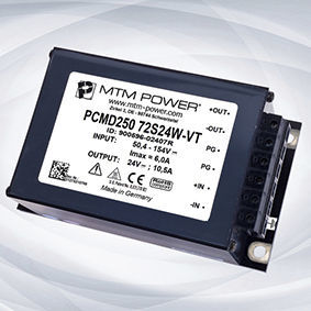 convertidor DC/DC montado sobre bastidor
