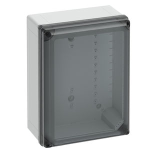 caja de pared / rectangular / de policarbonato / de fibra de vidrio