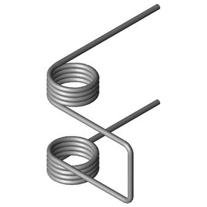 muelle de doble torsión