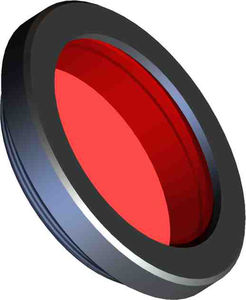 filtro óptico rojo