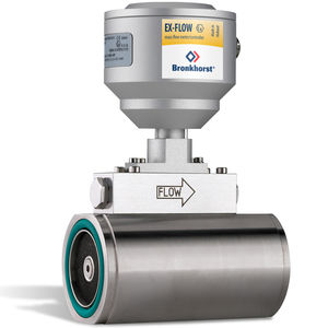 caudalímetro másico térmico / para gas / con regulador de caudal másico / en línea