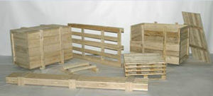caja-palé de madera