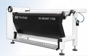 máquina de desmontaje para plancha flexográfica
