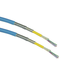 cable óptico de datos / blindado / antipropagación de fuego / flexible