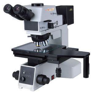microscopio para análisis / recto / de mesa / trinocular