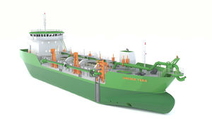 draga de succión en marcha